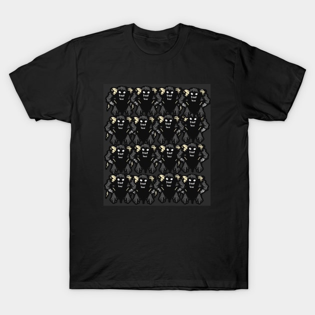 SCARY SHADOW MONSTER PATTERN T-Shirt by VICTIMRED